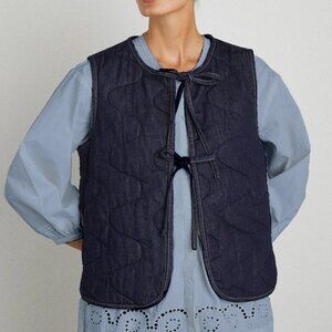 Damson Madder Tilly Gilet - Indigo Organic Denim